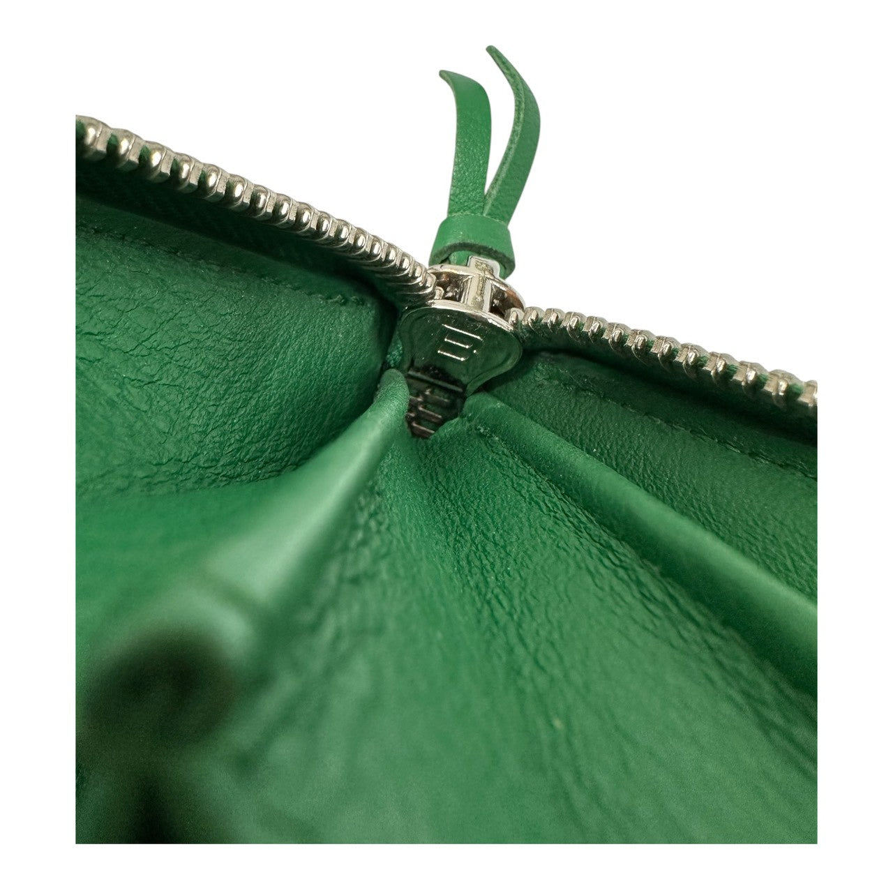 BALENCIAGA バレンシアガ ペーパー グリーン レザー 長財布 メンズ ABP