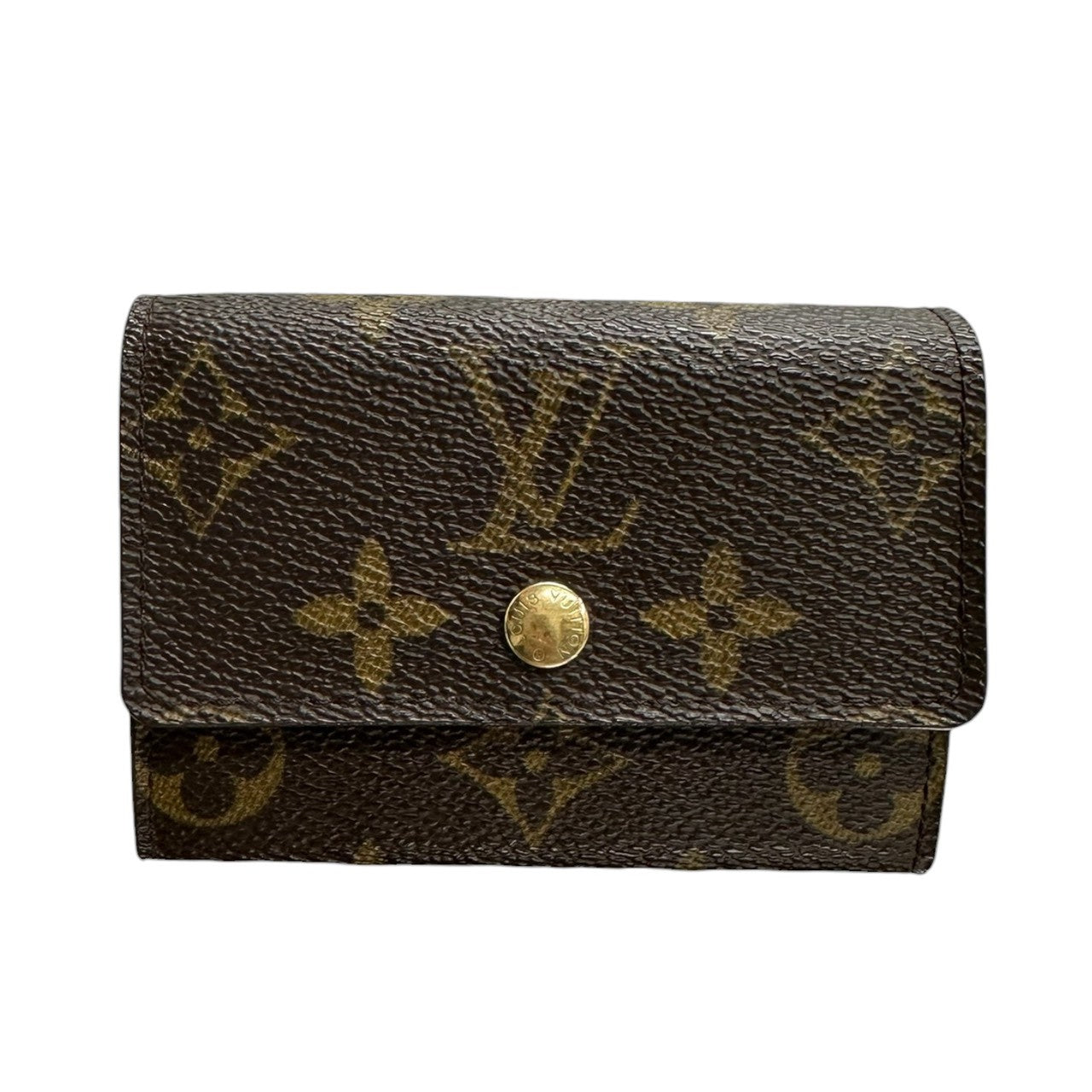 LOUIS VUITTON ルイヴィトン モノグラム ポルトモネプラ ブラウン PVC M61930 コインケース レディース A