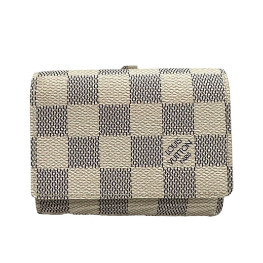 LOUIS VUITTON ルイヴィトン ダミエアズール アンヴェロップ カルト ドゥ ヴィジット ホワイト PVC N61746 カードケース 名刺入れ レディース A