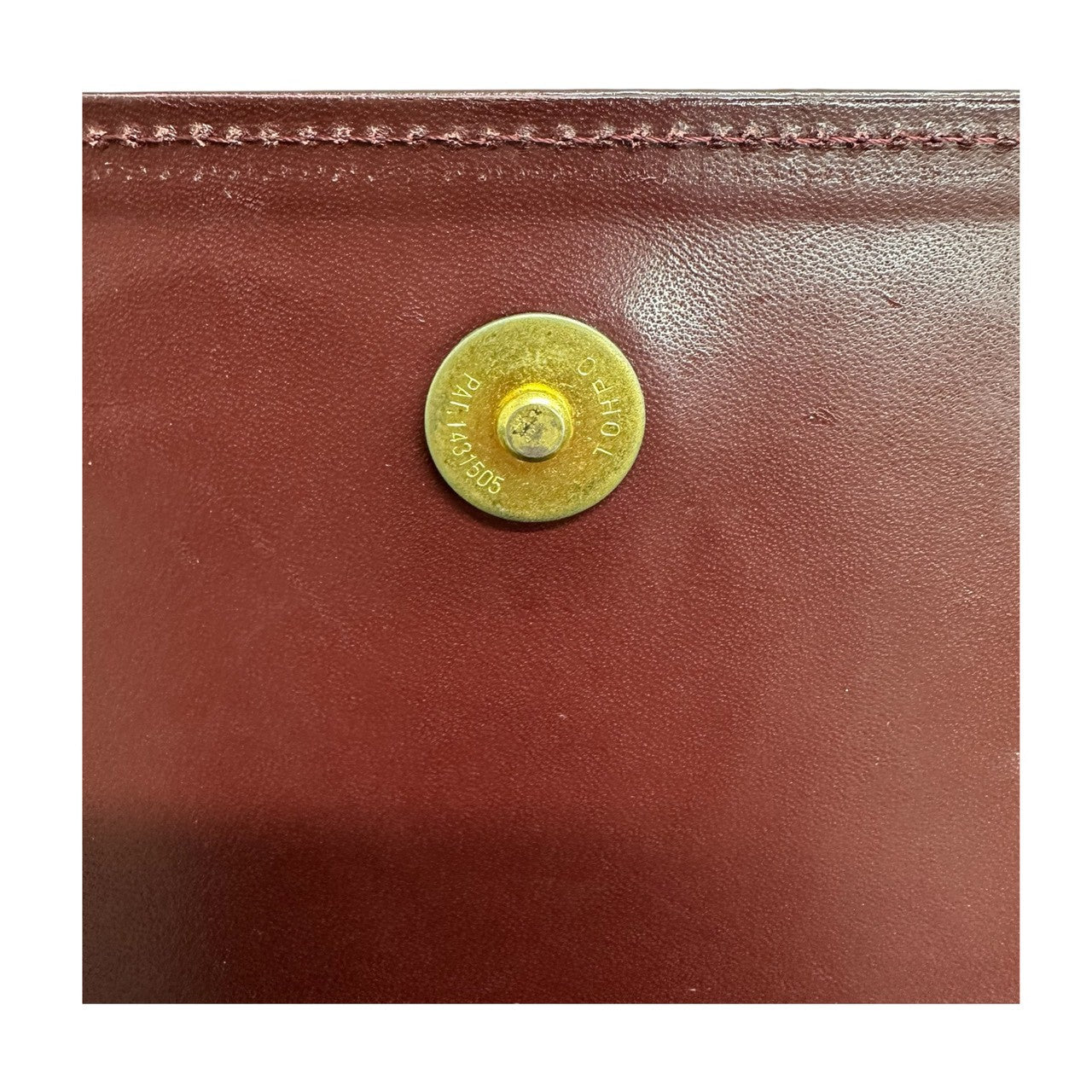 CARTIER カルティエ マストライン ワインレッド ボルドー 金具ゴールド レザー クラッチバッグ レディース B