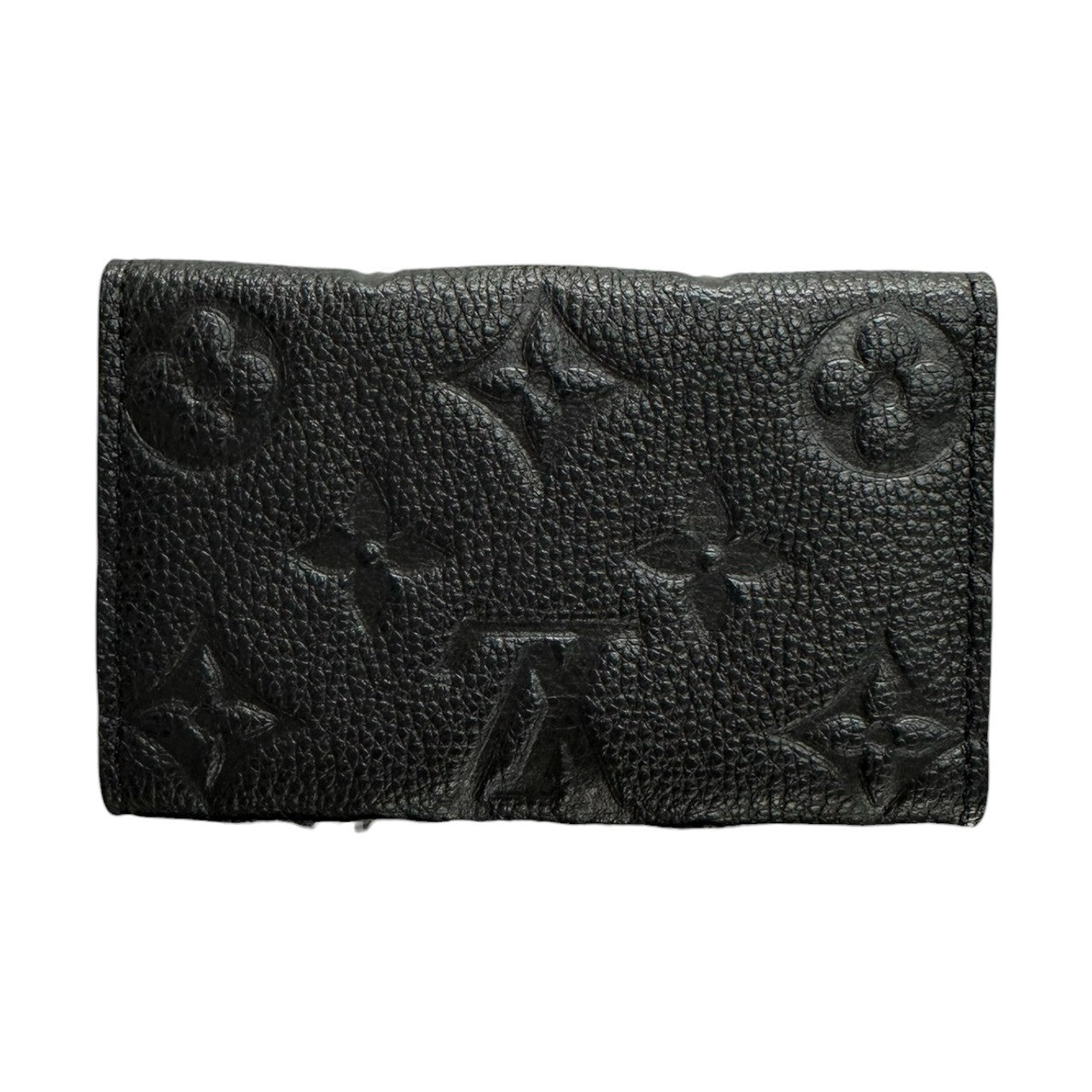 LOUIS VUITTON ルイヴィトン モノグラムアンプラント ミュルティクレ6 ブラック ゴールド金具 レザー M64421 キーケース レディース A