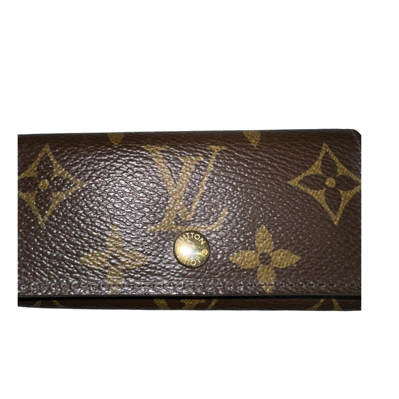 LOUIS VUITTON ルイヴィトン モノグラム ミュルティクレ４ ブラウン ゴールド金具 PVC M62631 キーケース レディース AB
