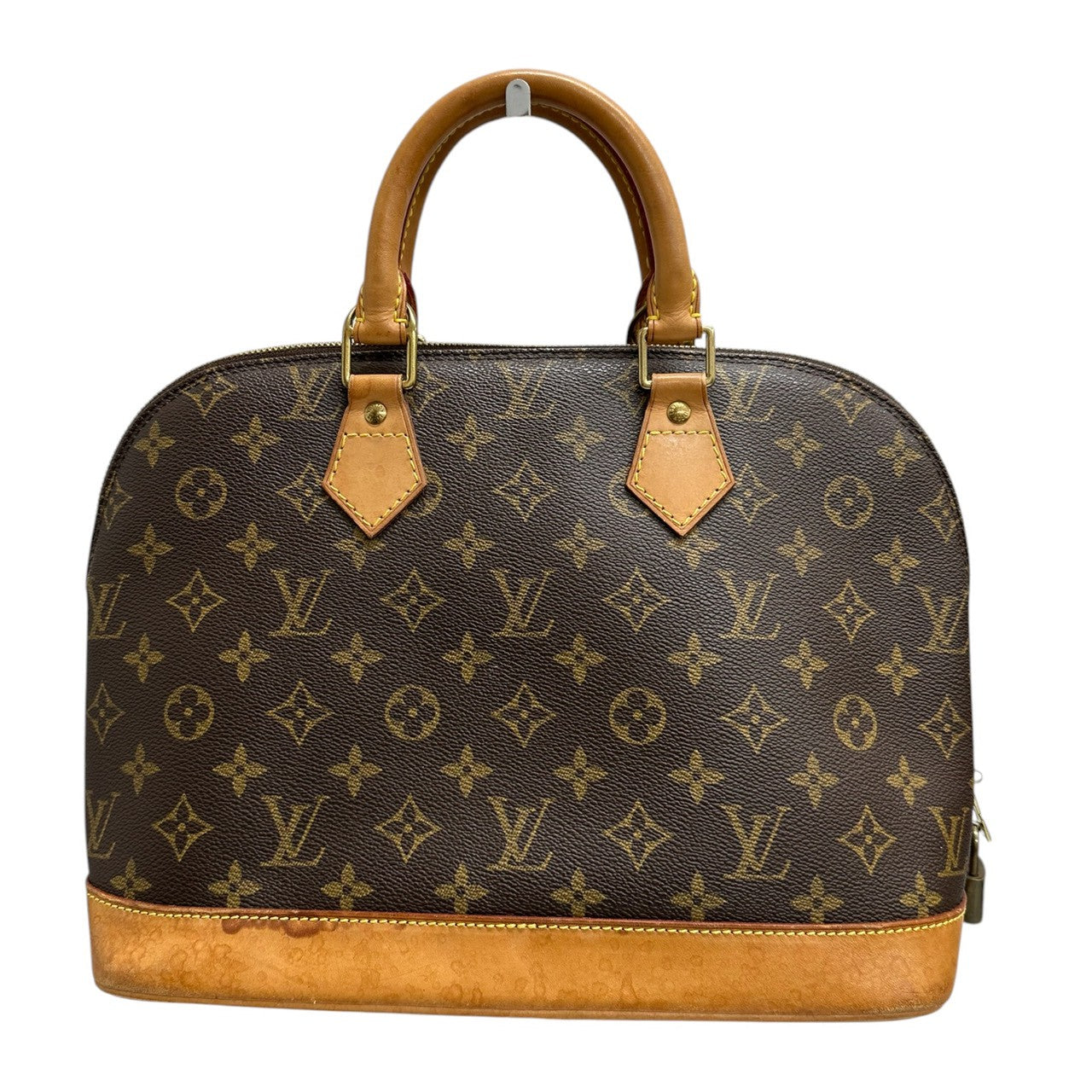 LOUIS VUITTON ルイヴィトン モノグラム アルマ ブラウン ゴールド金具 PVC / レザー M51130 ハンドバッグ レディース AB