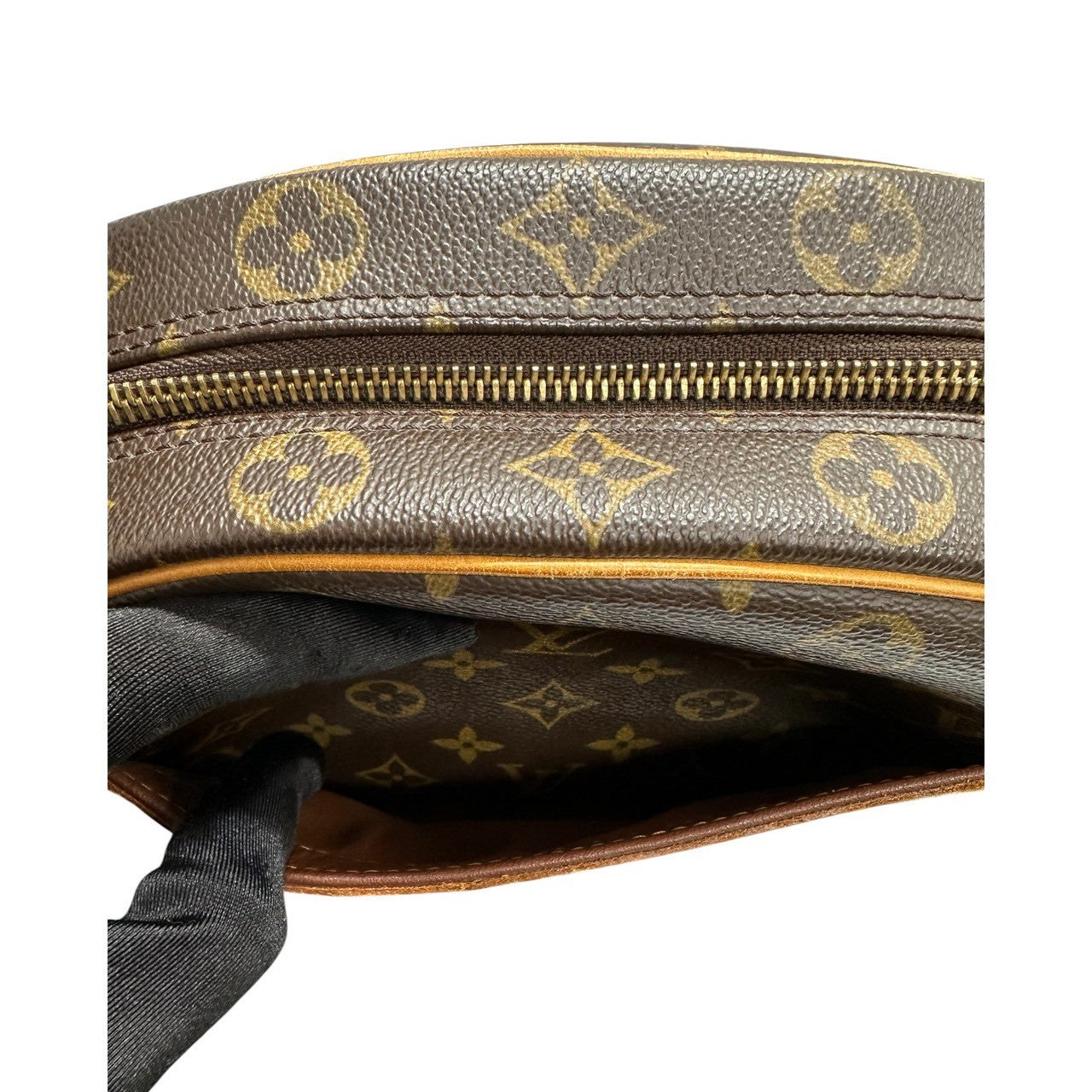 LOUIS VUITTON ルイヴィトン モノグラム ブロア ブラウン ゴールド金具 PVC M51221 ショルダーバッグ レディース BC