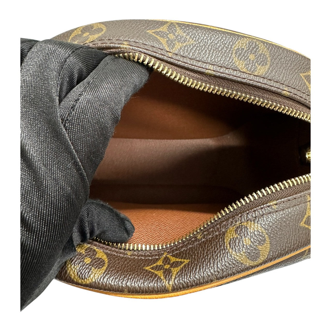 LOUIS VUITTON ルイヴィトン モノグラム ブロア ブラウン ゴールド金具 PVC M51221 ショルダーバッグ レディース BC