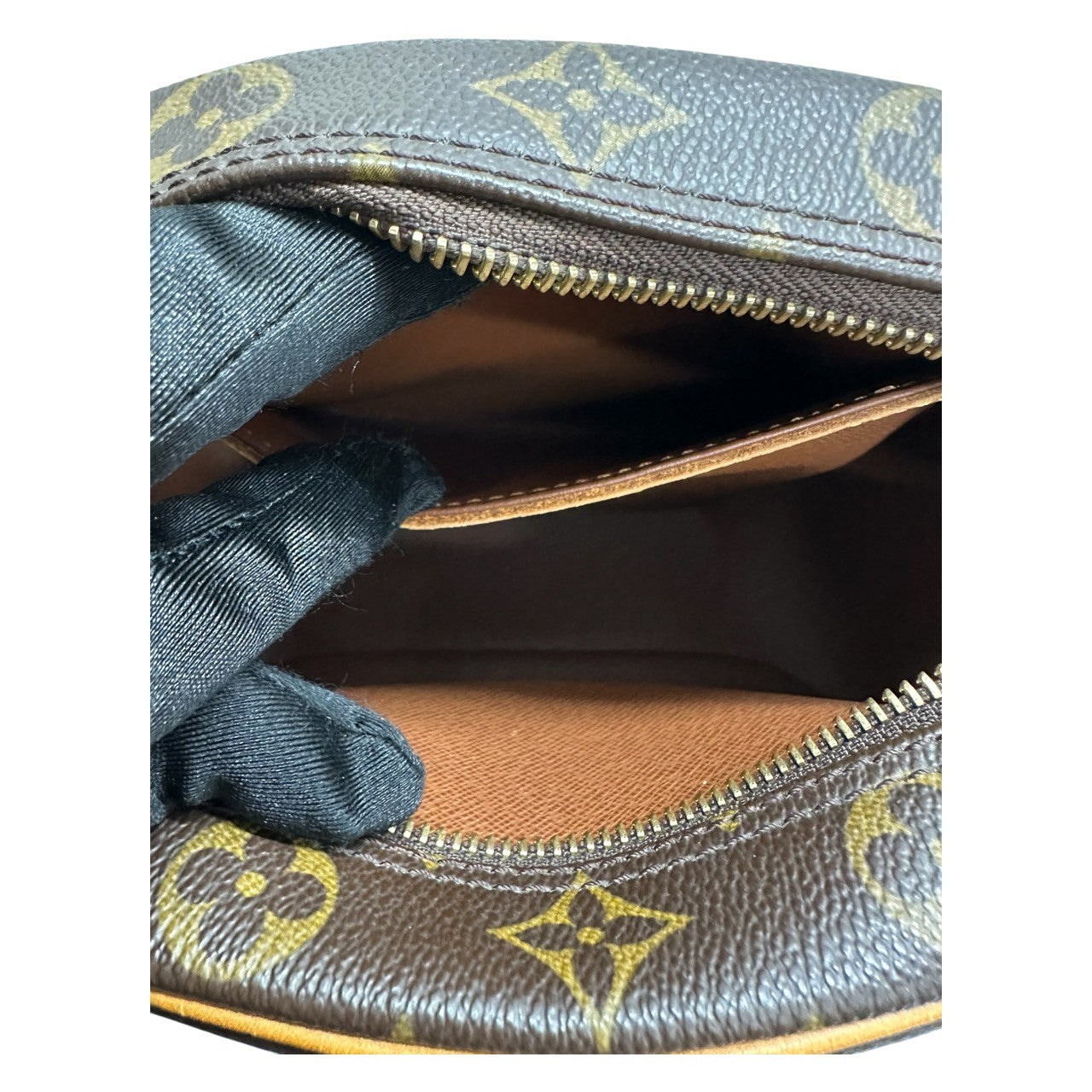 LOUIS VUITTON ルイヴィトン モノグラム ブロア ブラウン ゴールド金具 PVC M51221 ショルダーバッグ レディース BC