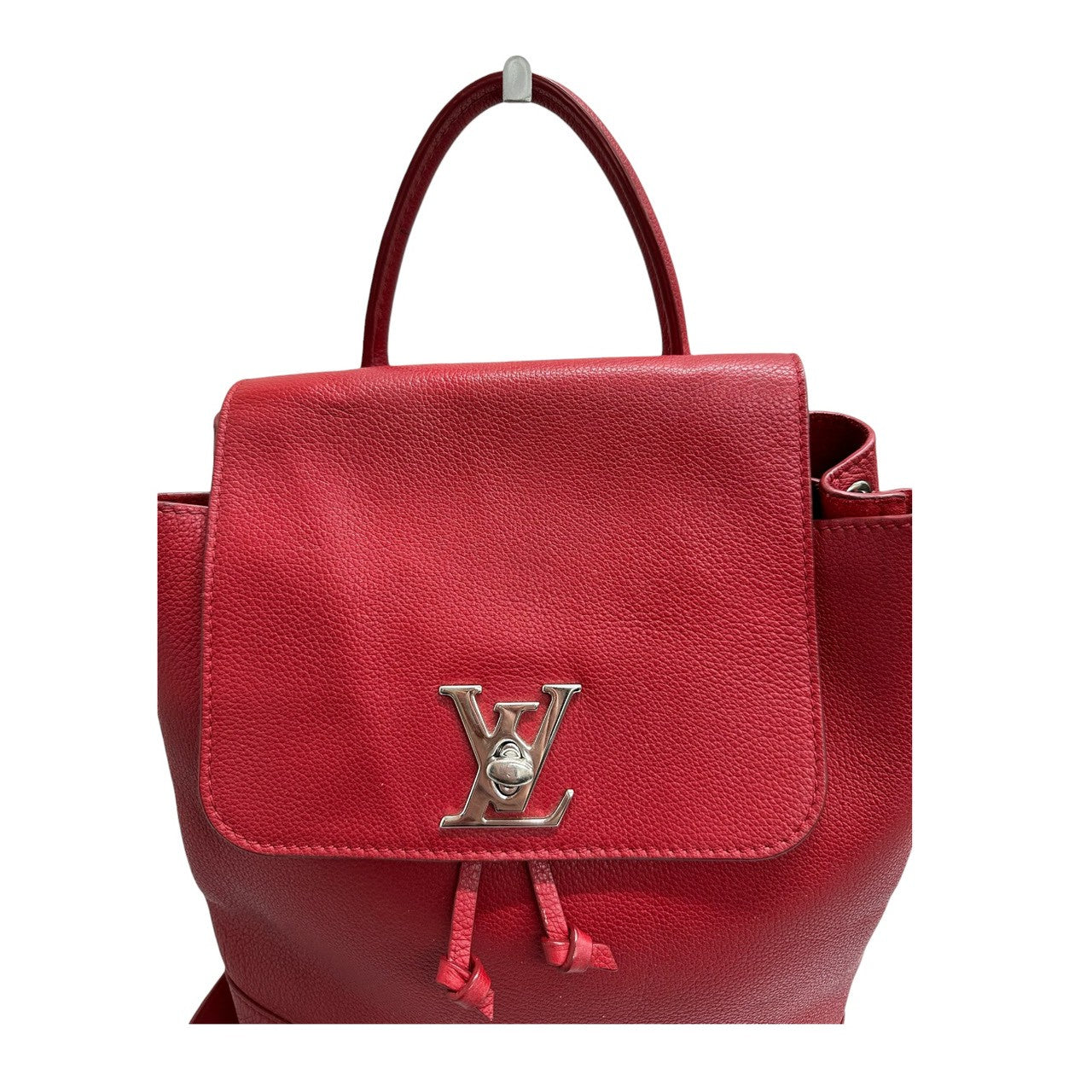 LOUIS VUITTON ルイヴィトン ロックミー レッド ルビー シルバー金具 レザー M41818 リュック・デイパック レディース ABP