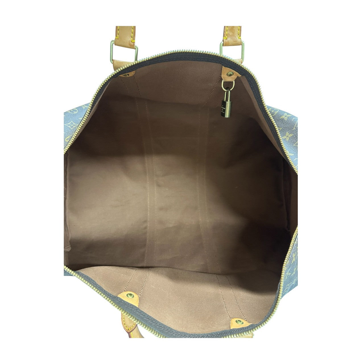 LOUIS VUITTON ルイヴィトン モノグラム キーポル ブラウン ゴールド金具 PVC / レザー M41422 ボストンバッグ レディース ABP