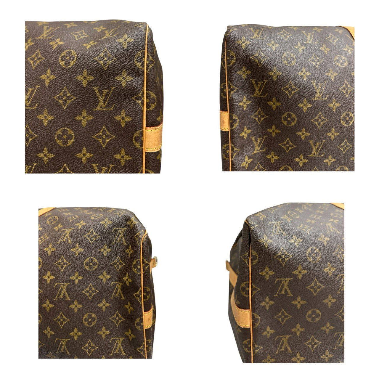 LOUIS VUITTON ルイヴィトン モノグラム キーポル ブラウン ゴールド金具 PVC / レザー M41422 ボストンバッグ レディース ABP