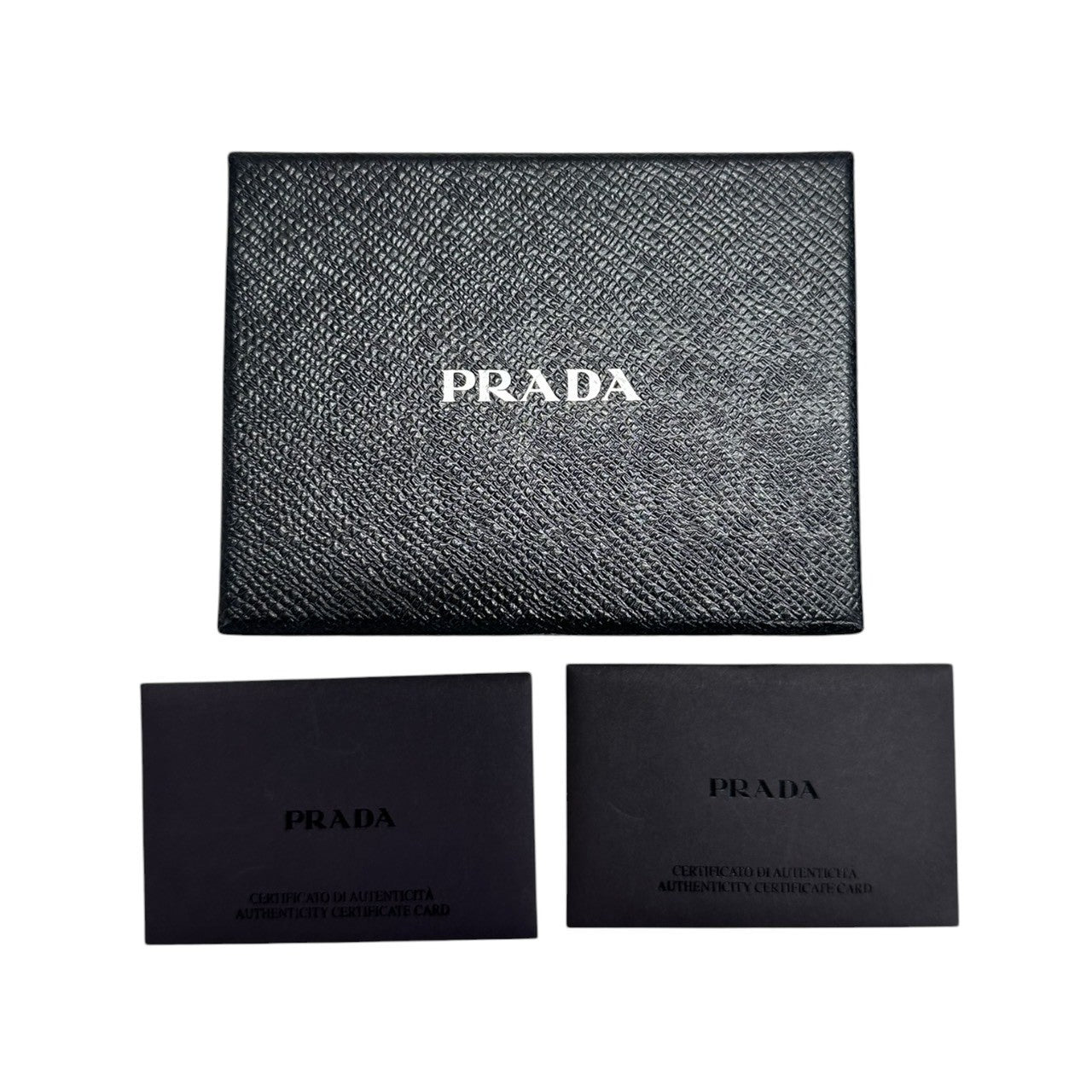 PRADA プラダ サフィアーノ ブラック ゴールド金具 レザー 1M0268 コインケース レディース A
