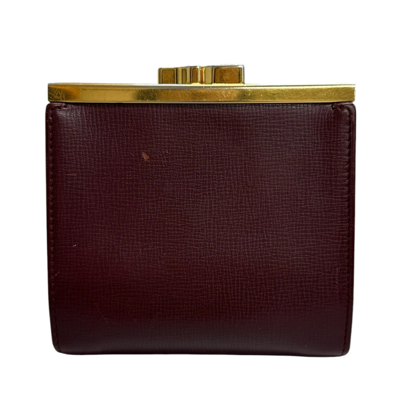CARTIER カルティエ マストライン ワインレッド ボルドー ゴールド金具 レザー L3000163 二つ折り財布 レディース ABP