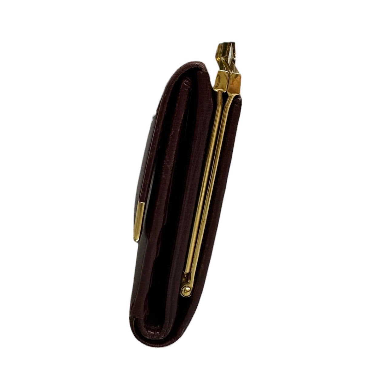 CARTIER カルティエ マストライン ワインレッド ボルドー ゴールド金具 レザー L3000163 二つ折り財布 レディース ABP