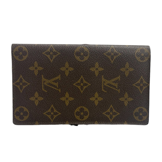LOUIS VUITTON ルイヴィトン モノグラム ブラウン レザー 長財布 札入れ レディース A