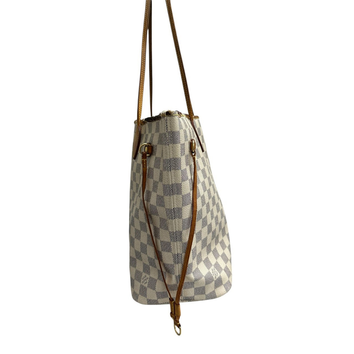 LOUIS VUITTON ルイヴィトン ホワイトゴールド金具 PVC N51107 ショルダーバッグ トートバッグ レディース AB