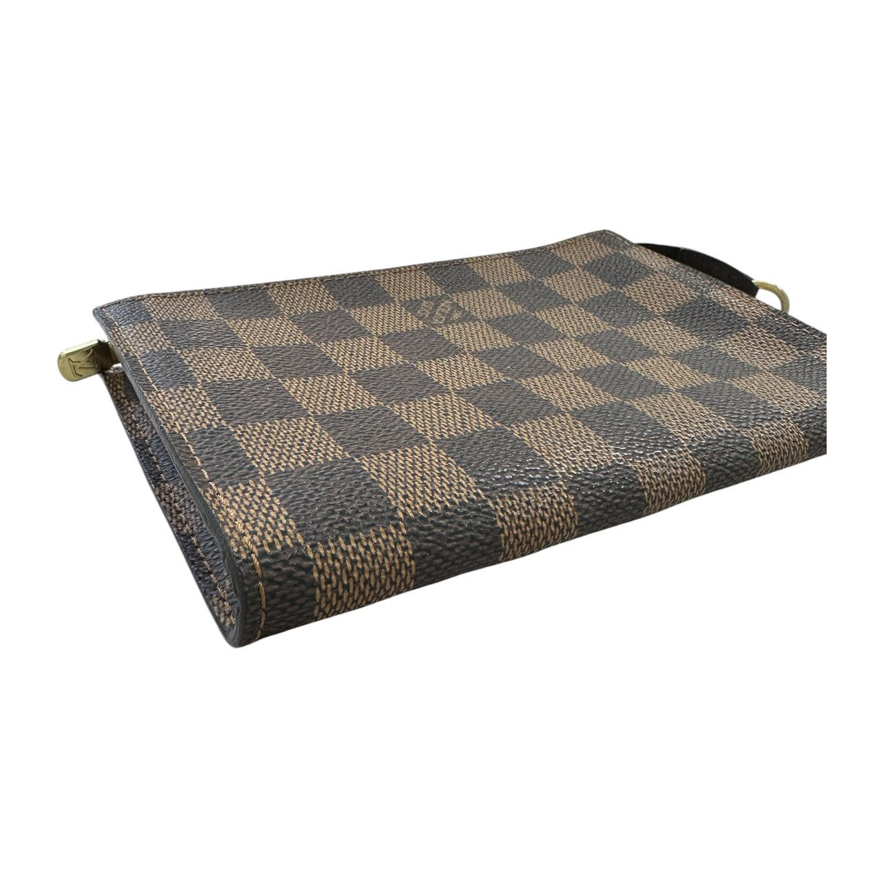 LOUIS VUITTON ルイヴィトン ダミエ ブラウン ゴールド金具 PVC N42240 ポーチ マルチポーチ 小物入れ レディース A