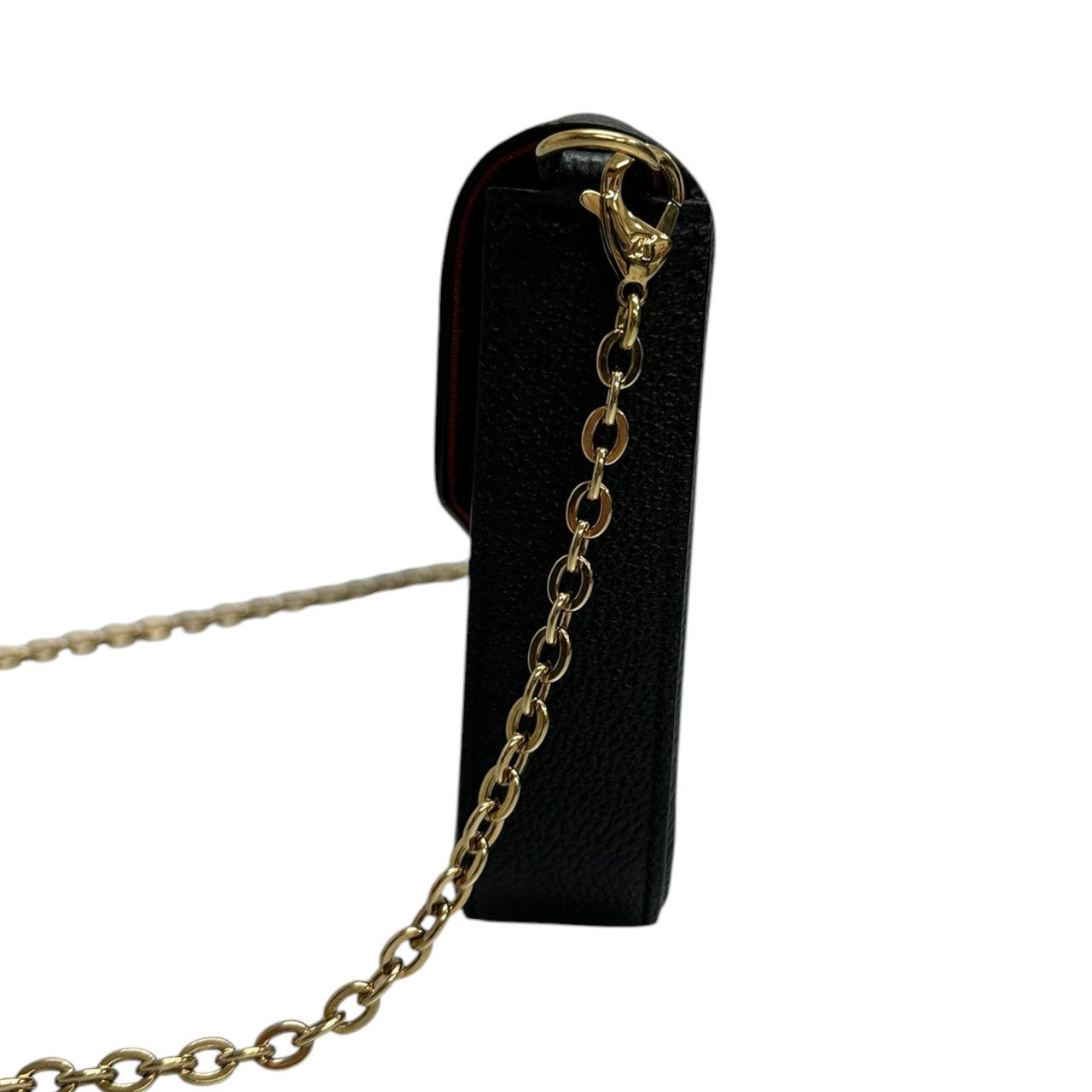 LOUIS VUITTON ルイヴィトン モノグラムアンプラント フェリシー ブラック ベージュ ゴールド金具 レザー M82479 ショルダーバッグ 長財布 レディース A