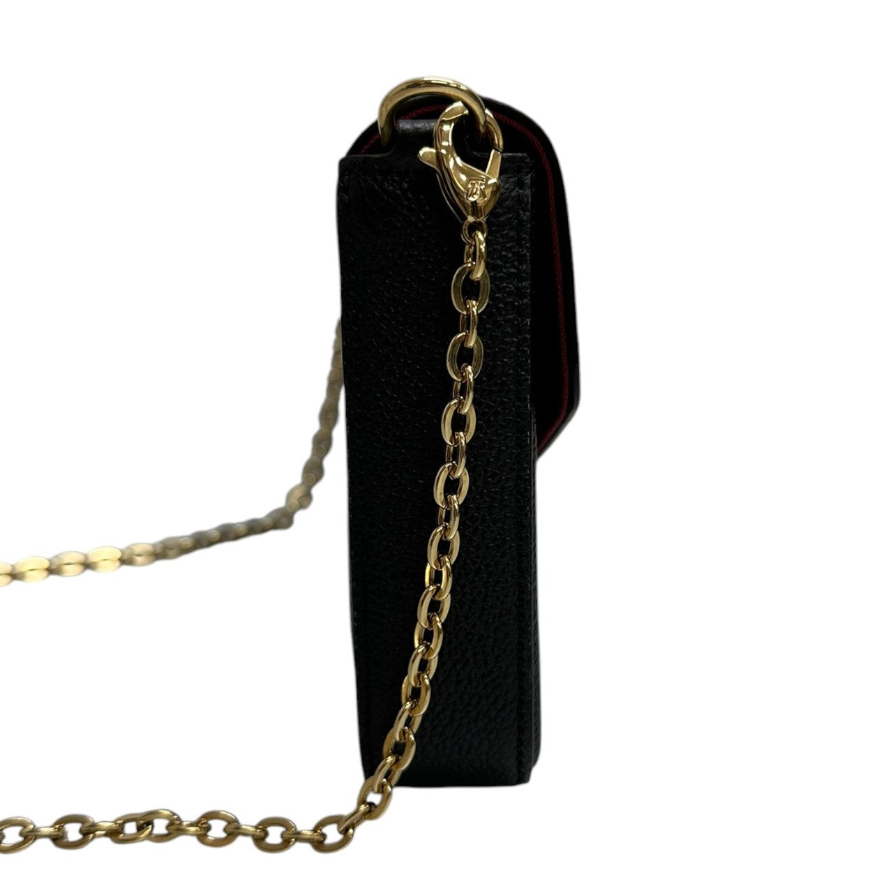 LOUIS VUITTON ルイヴィトン モノグラムアンプラント フェリシー ブラック ベージュ ゴールド金具 レザー M82479 ショルダーバッグ 長財布 レディース A