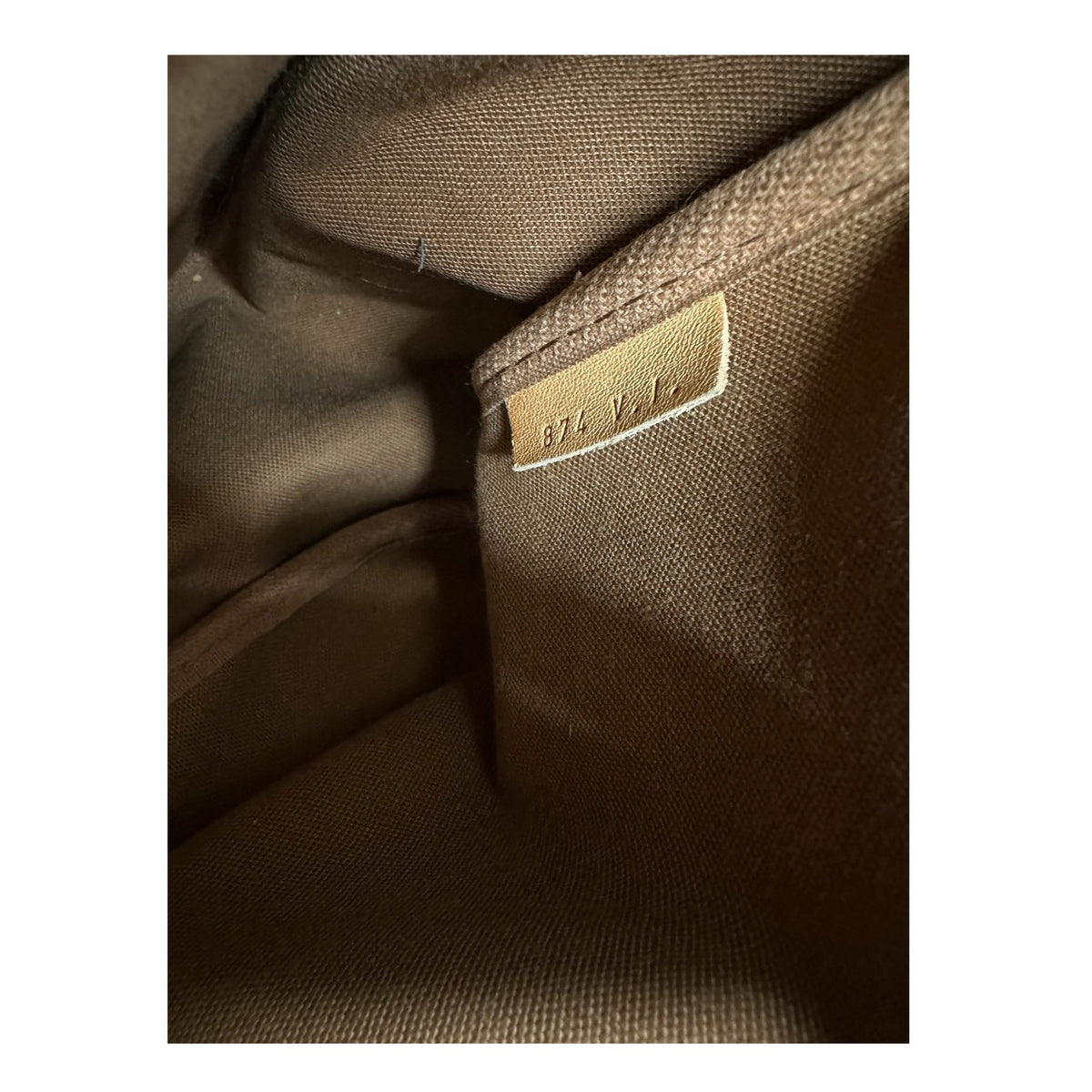 LOUIS VUITTON ルイヴィトン モノグラム ソミュール ブラウン ゴールド金具 PVC / レザー M42254 ショルダーバッグ レディース B