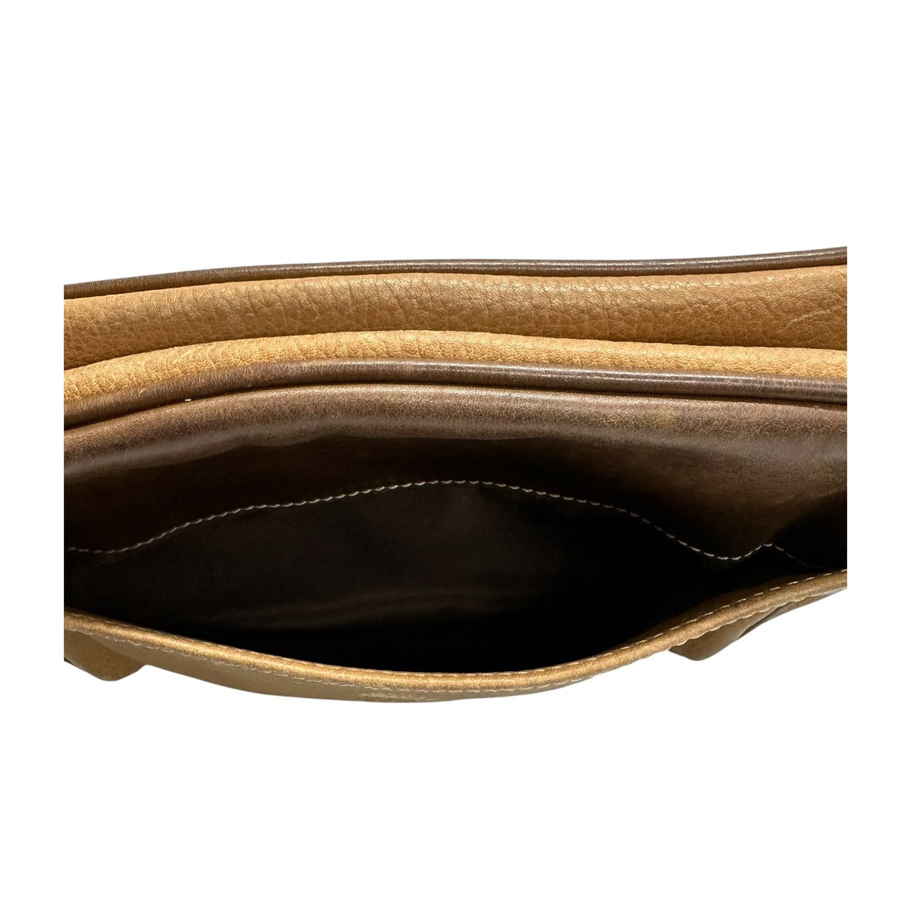 LOEWE ロエベ アナグラム ブラウン キャメル ゴールド金具 レザー ショルダーバッグ レディース AB