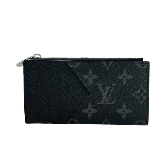 LOUIS VUITTON ルイヴィトン モノグラム エクリプス ブラック シルバー金具 PVC M29656 コインケース カードホルダー メンズ SA