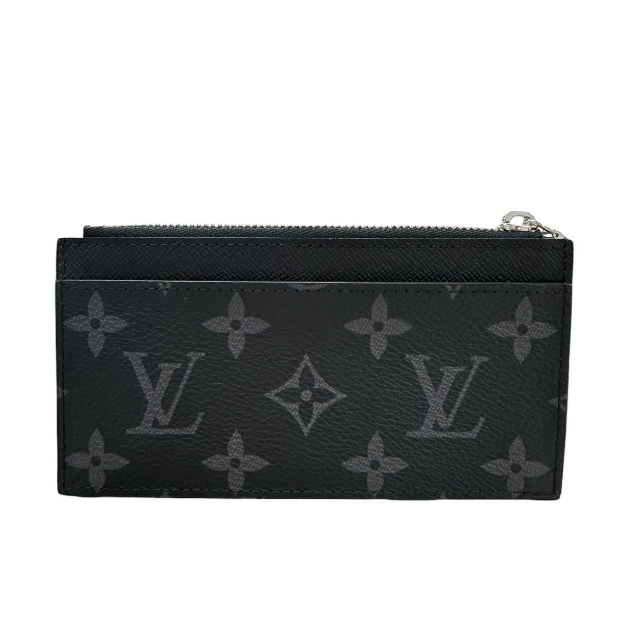 LOUIS VUITTON ルイヴィトン モノグラム エクリプス ブラック シルバー金具 PVC M29656 コインケース カードホルダー メンズ SA