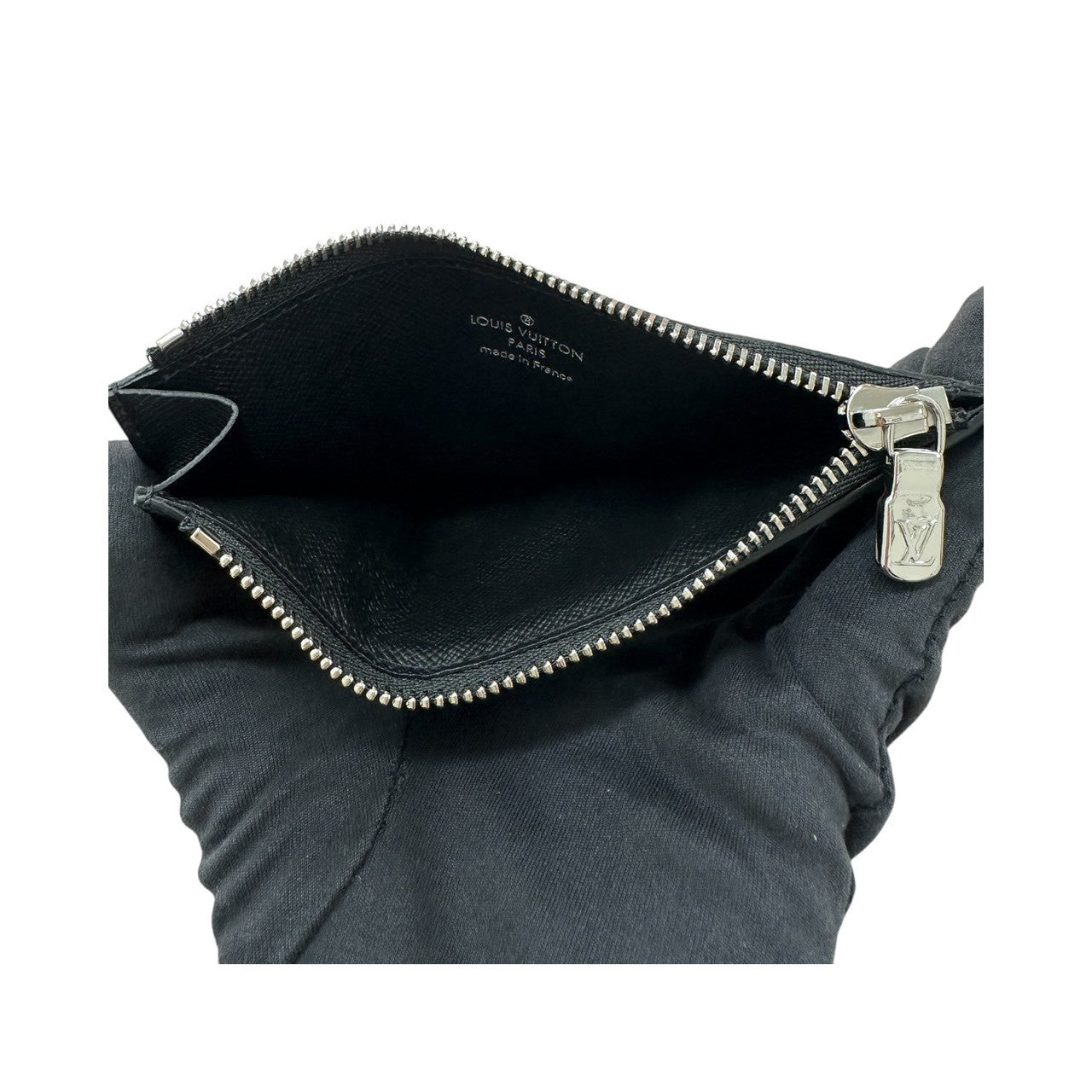 LOUIS VUITTON ルイヴィトン モノグラム エクリプス ブラック シルバー金具 PVC M29656 コインケース カードホルダー メンズ SA