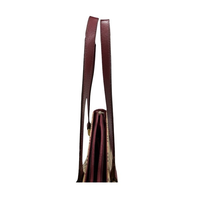 BURBERRY バーバリー ノバチェック ベージュ ボールドー キャンバス / レザー トートバッグ レディース B