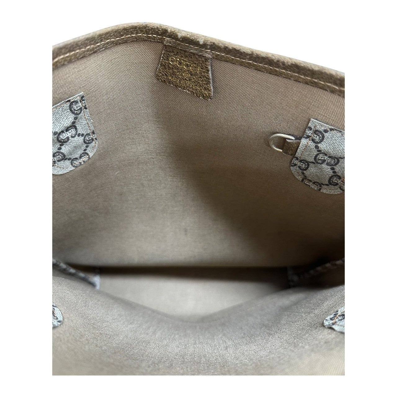 GUCCI グッチ GGプラス ブラウン GGスプリームキャンバス / レザー トートバッグ レディース AB