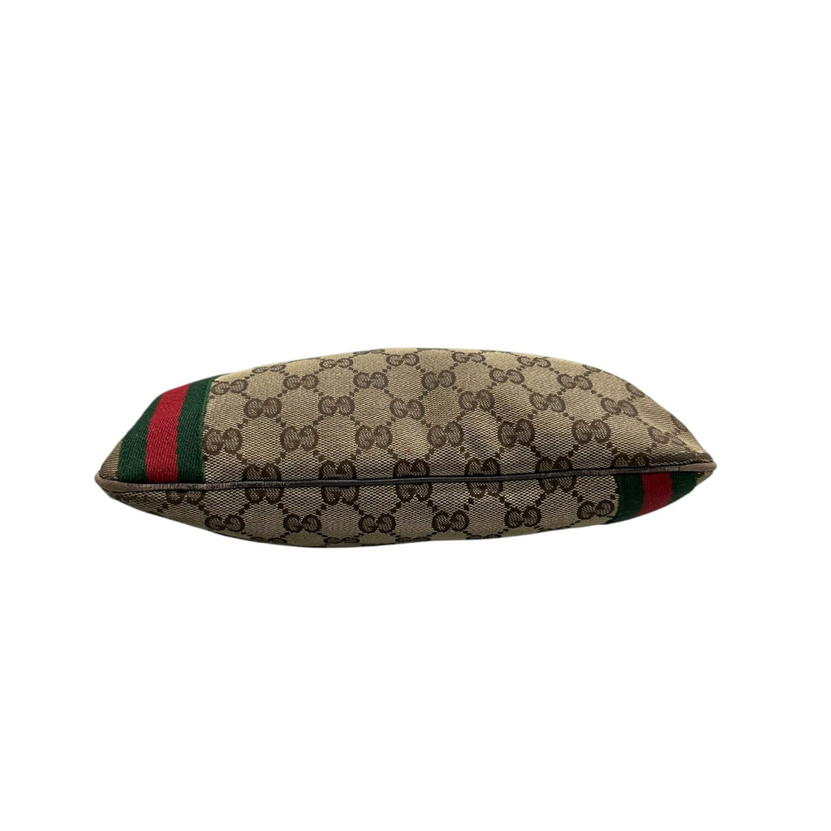 GUCCI グッチ ブラウン GGキャンバス / レザー ショルダーバッグ レディース B