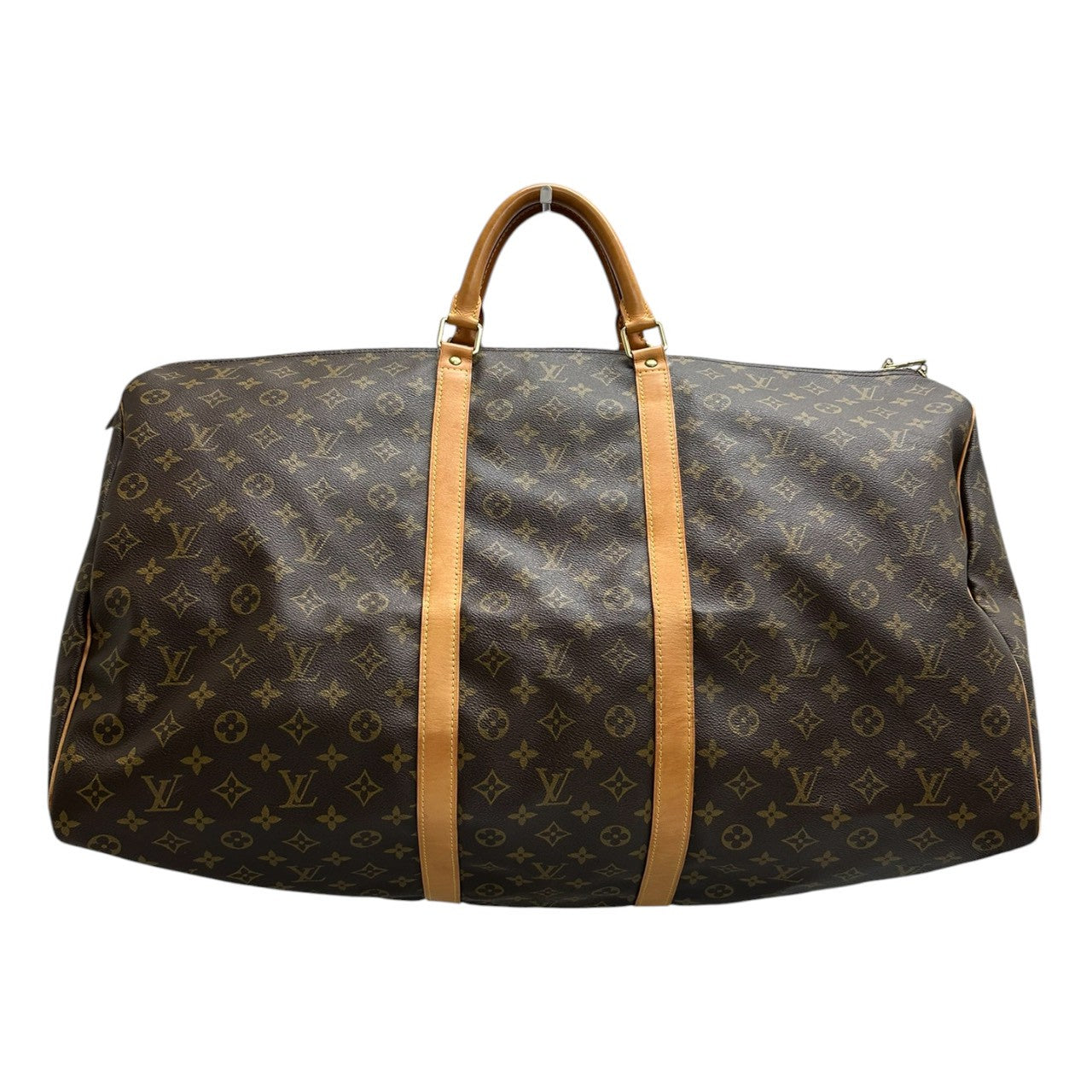 LOUIS VUITTON ルイヴィトン モノグラム キーポル ブラウン PVC ボストンバッグ レディース AB
