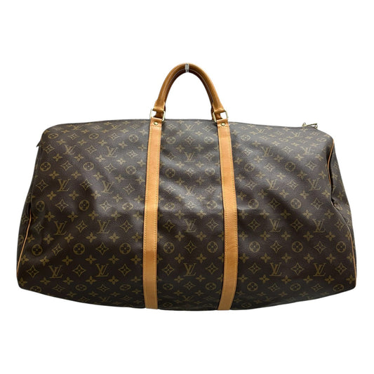 LOUIS VUITTON ルイヴィトン モノグラム キーポル ブラウン PVC ボストンバッグ レディース AB