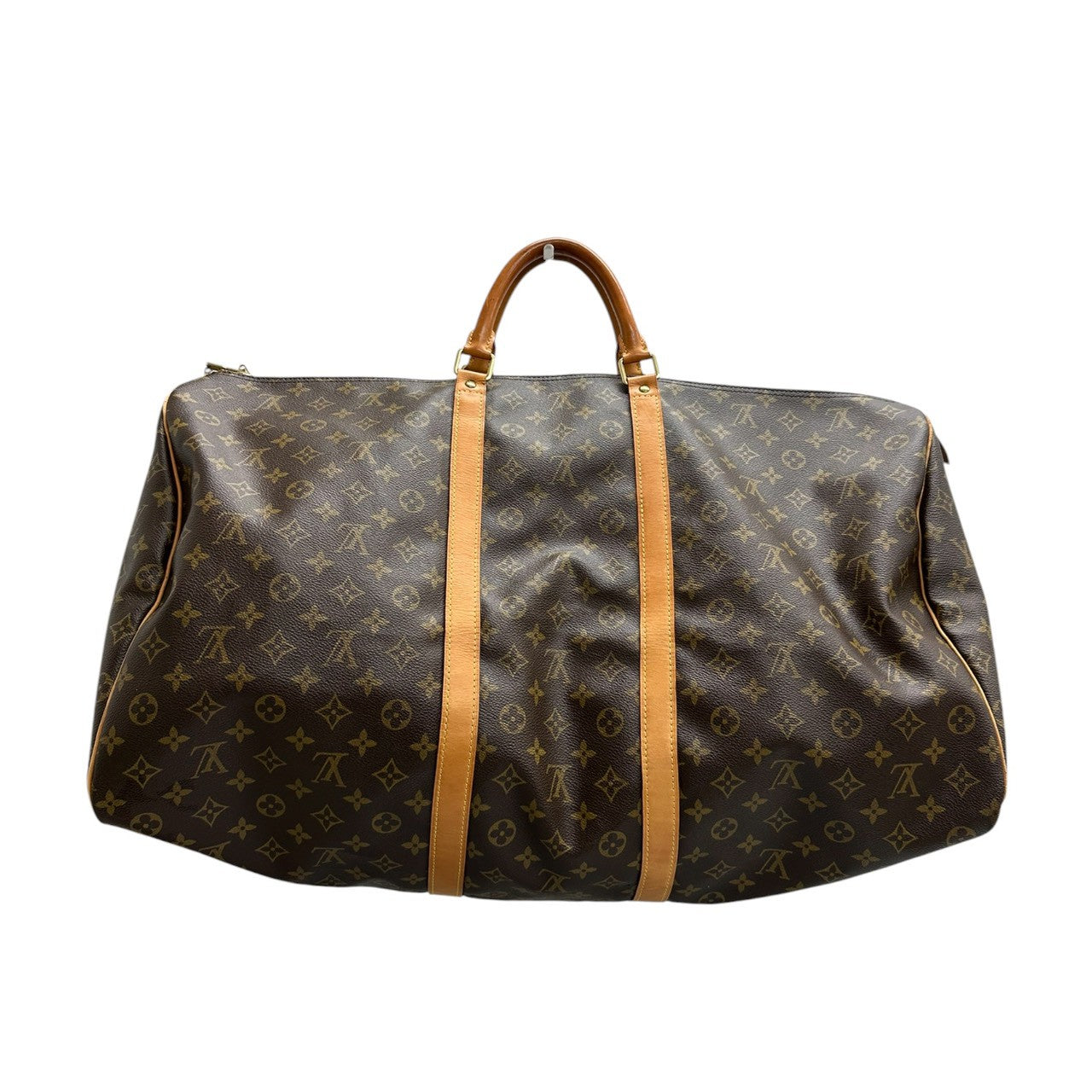 LOUIS VUITTON ルイヴィトン モノグラム キーポル ブラウン PVC ボストンバッグ レディース AB