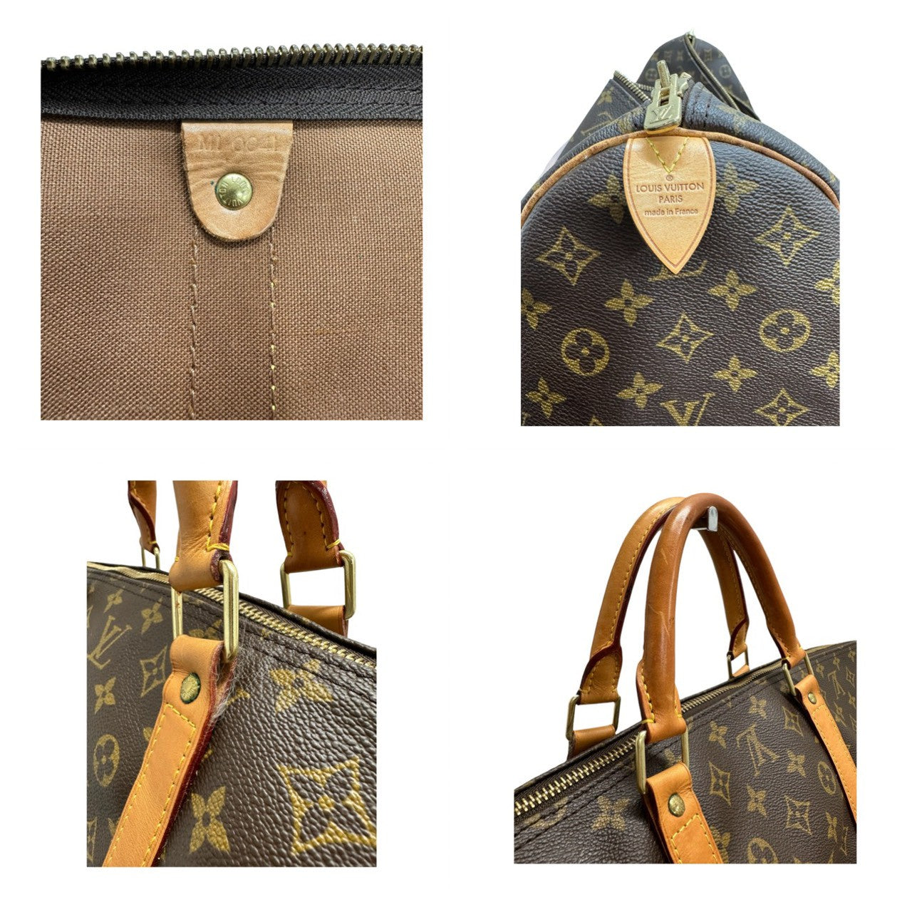 LOUIS VUITTON ルイヴィトン モノグラム キーポル ブラウン PVC ボストンバッグ レディース AB