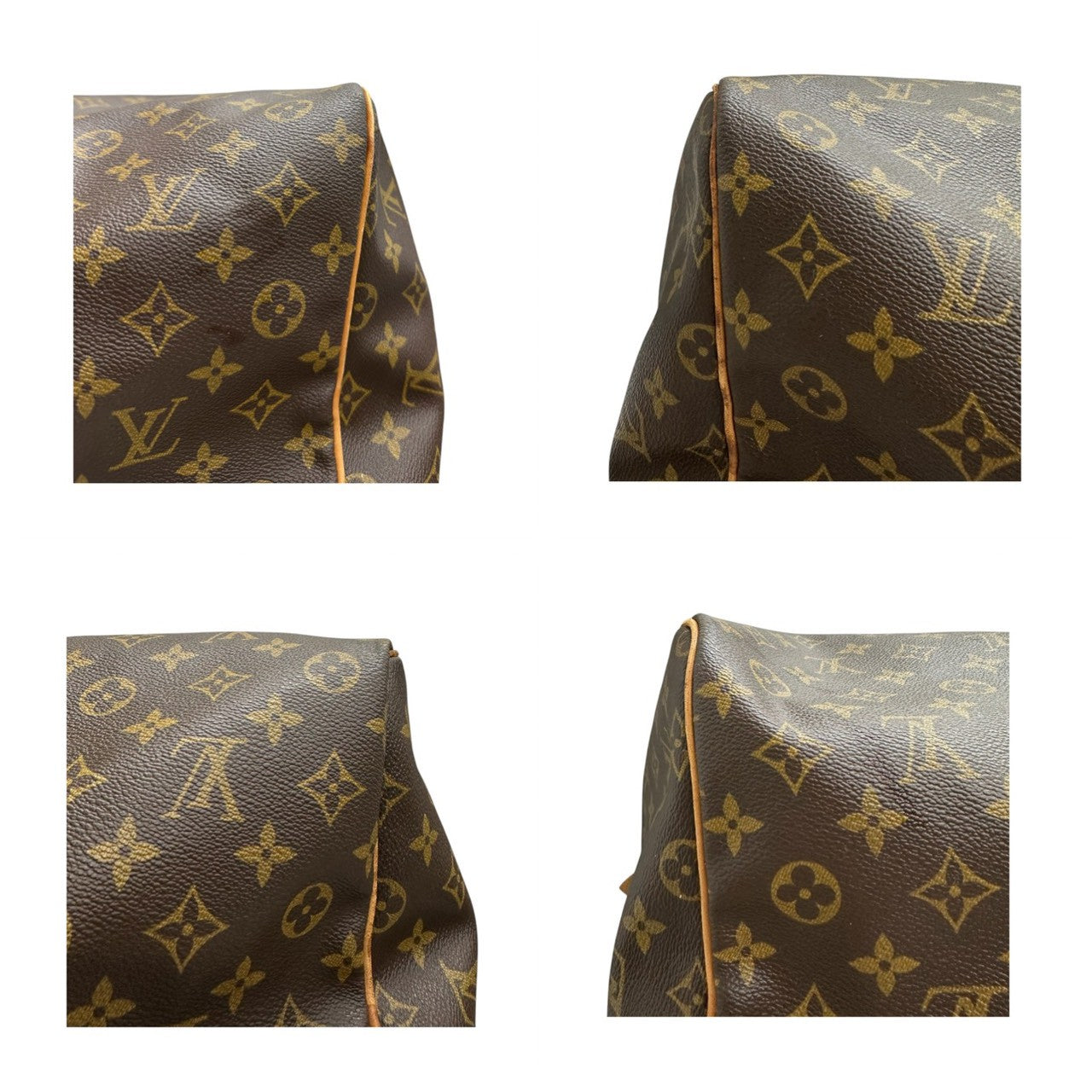 LOUIS VUITTON ルイヴィトン モノグラム キーポル ブラウン PVC ボストンバッグ レディース AB