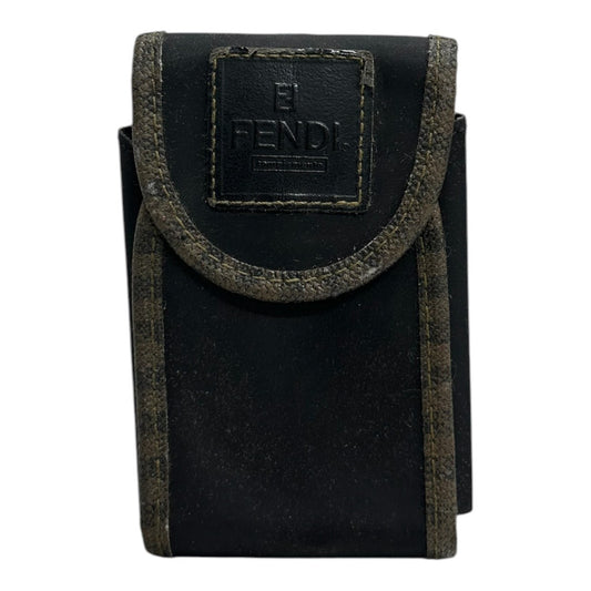 FENDI フェンディ FFズッカ ブラック ナイロン シガレットケース レディース B