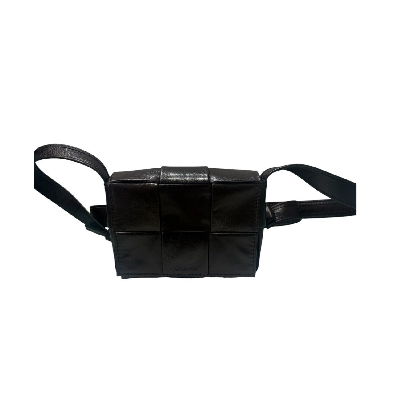 BOTTEGA VENETA ボッテガ・ヴェネタ イントレチャート キャンディカセット ブラック レザー 667048VCQ72 ショルダーバッグ レディース A