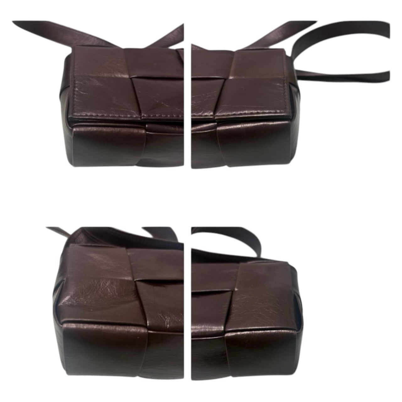 BOTTEGA VENETA ボッテガ・ヴェネタ イントレチャート キャンディカセット ブラック レザー 667048VCQ72 ショルダーバッグ レディース A