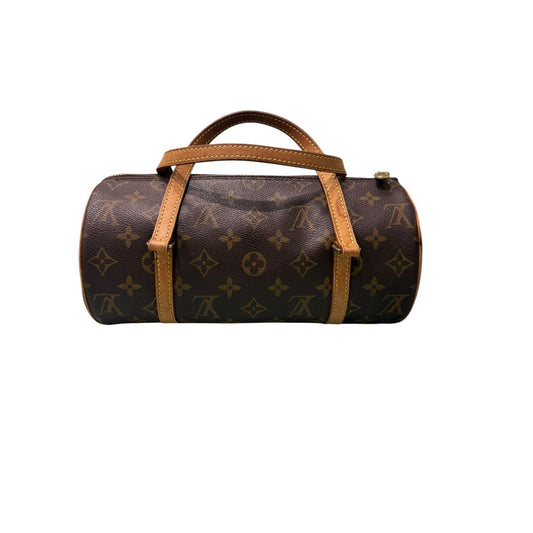 LOUIS VUITTON ルイヴィトン モノグラム パピヨン26 ブラウン PVC / レザー M51386 ハンドバッグ レディース AB