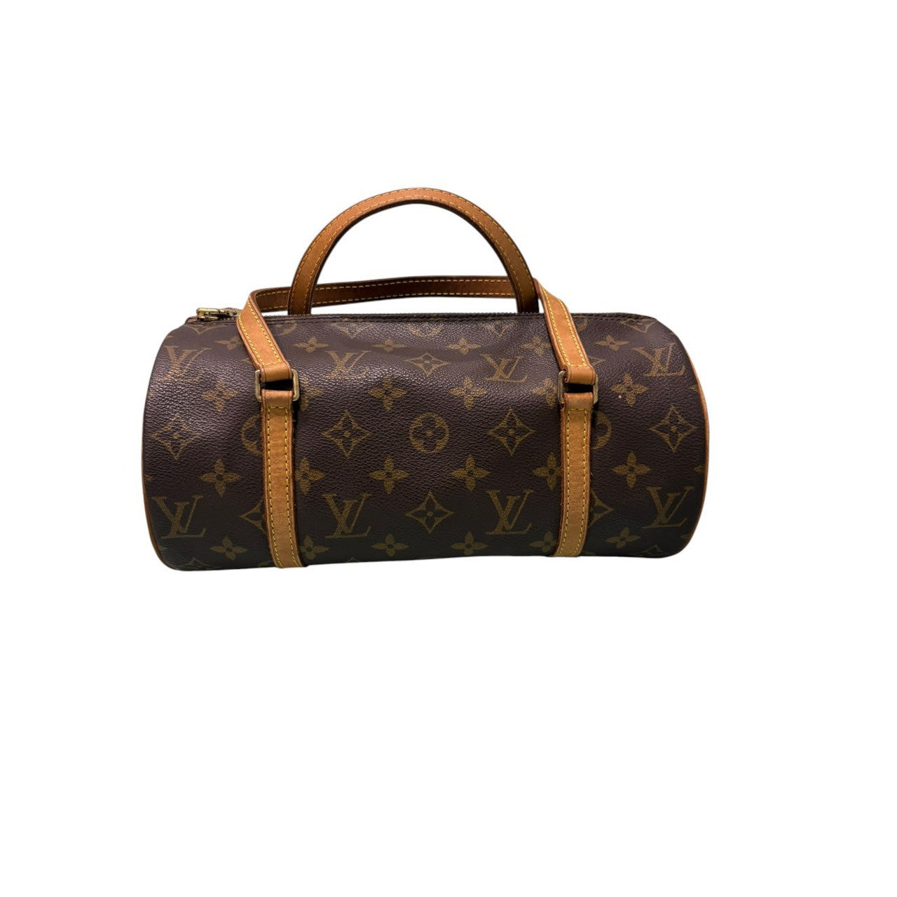 LOUIS VUITTON ルイヴィトン モノグラム パピヨン26 ブラウン PVC / レザー M51386 ハンドバッグ レディース AB