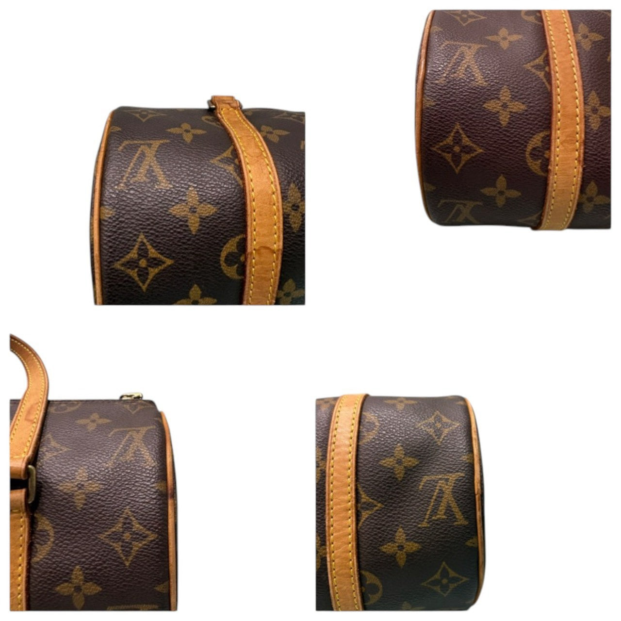 LOUIS VUITTON ルイヴィトン モノグラム パピヨン26 ブラウン PVC / レザー M51386 ハンドバッグ レディース AB