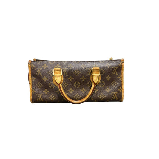LOUIS VUITTON ルイヴィトン モノグラム ポパンクール ブラウン レザー M40009 ハンドバッグ レディース AB