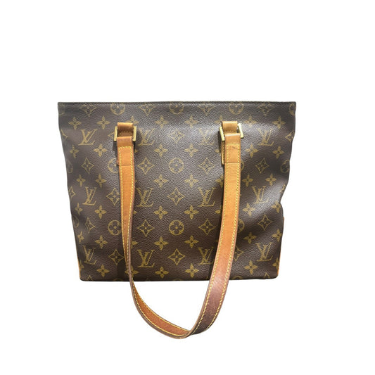 LOUIS VUITTON ルイヴィトン モノグラム カバピアノ ブラウン PVC / レザー M51148 トートバッグ レディース AB
