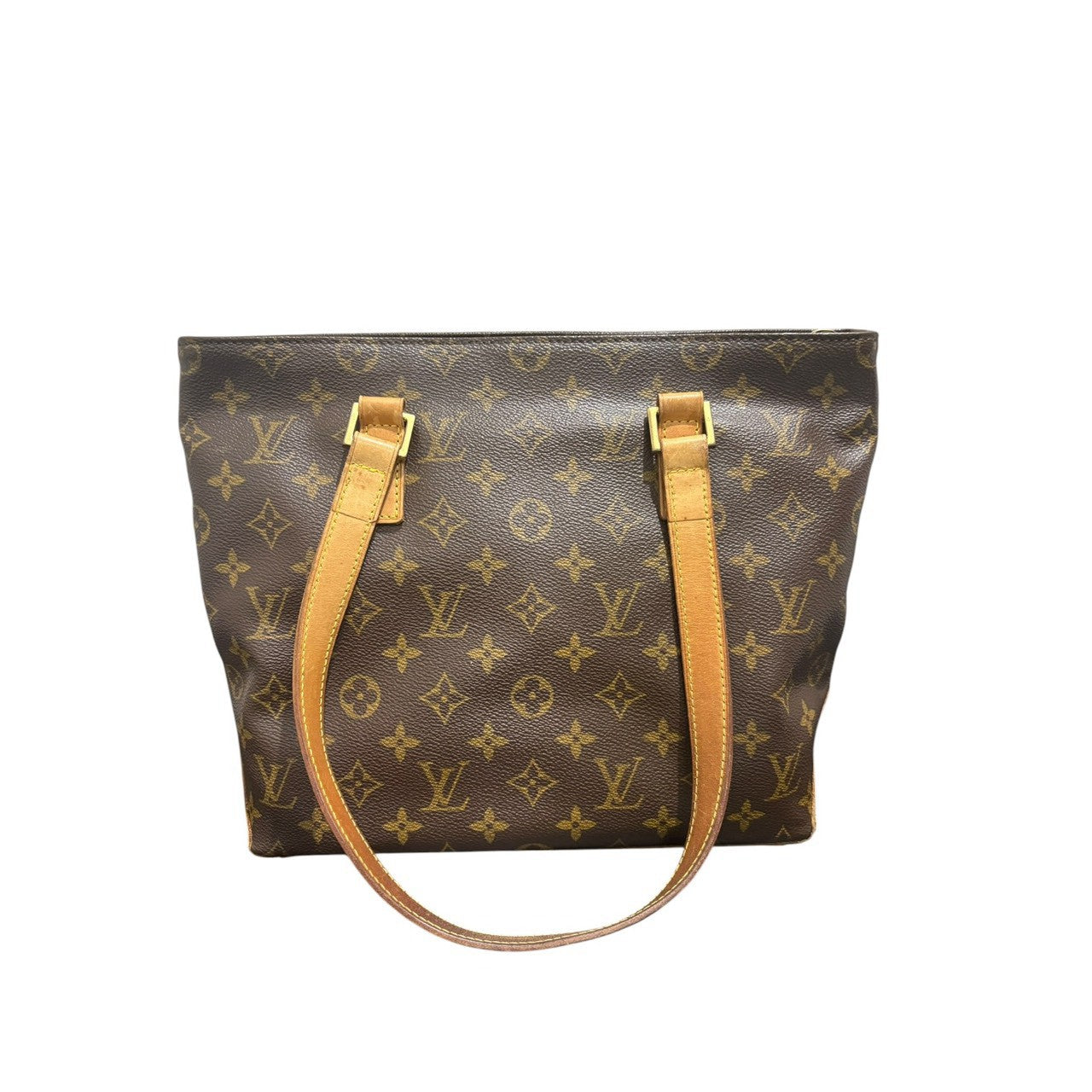 LOUIS VUITTON ルイヴィトン モノグラム カバピアノ ブラウン PVC / レザー M51148 トートバッグ レディース AB
