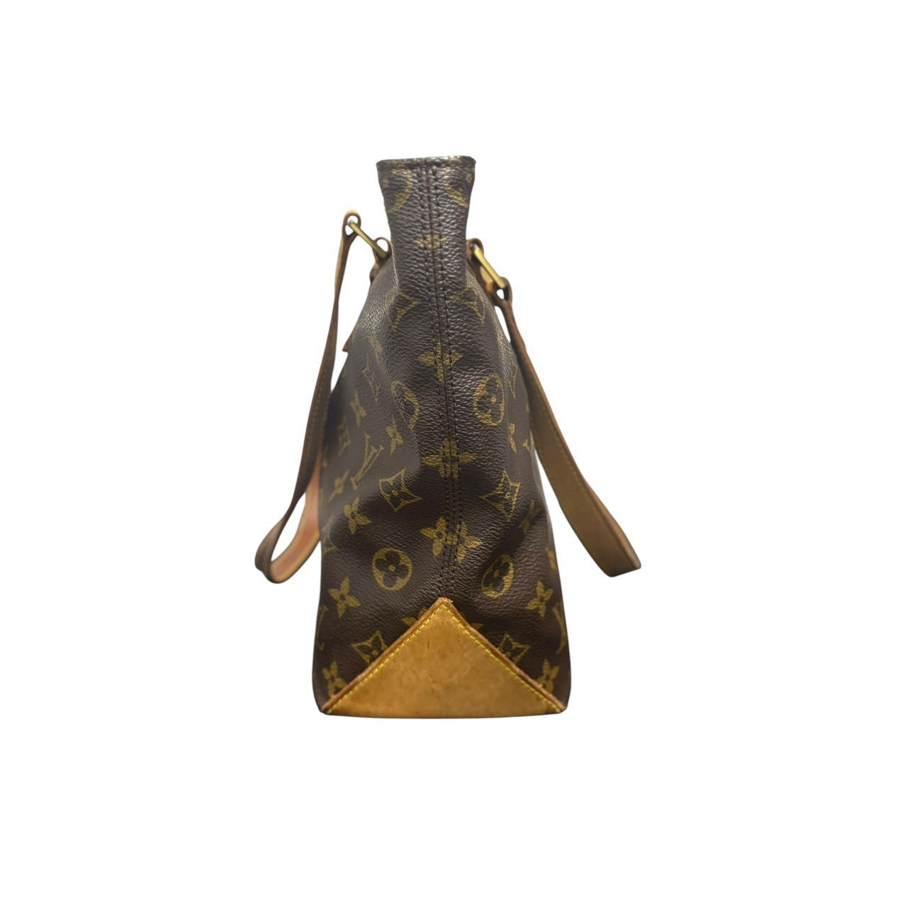 LOUIS VUITTON ルイヴィトン モノグラム カバピアノ ブラウン PVC / レザー M51148 トートバッグ レディース AB