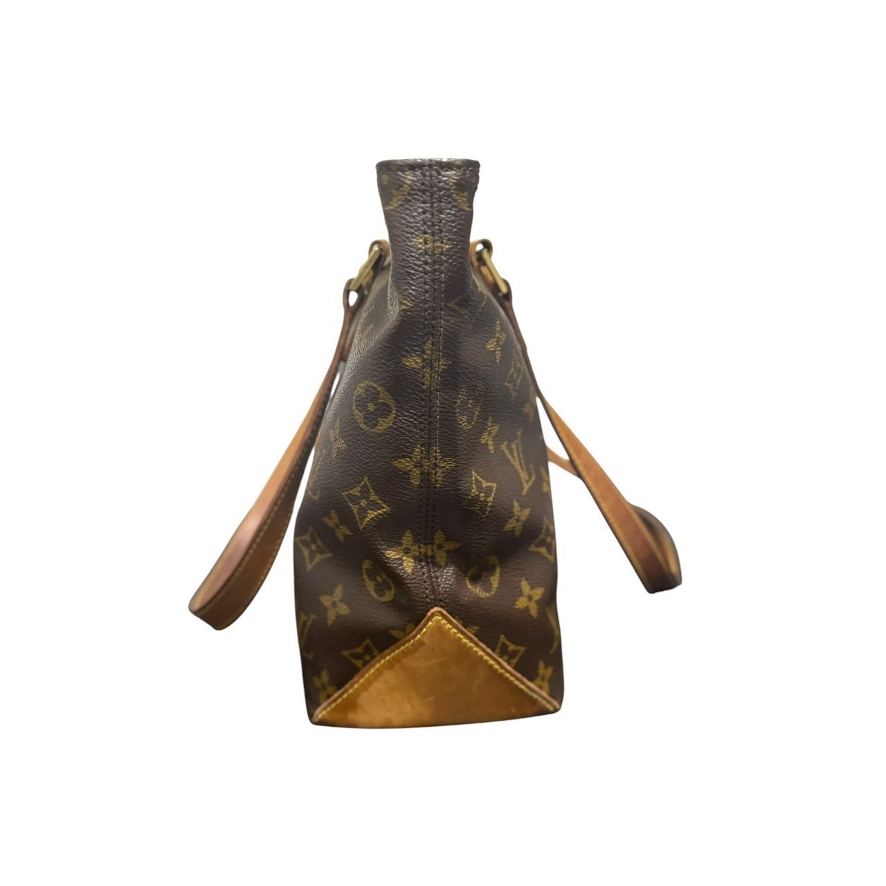 LOUIS VUITTON ルイヴィトン モノグラム カバピアノ ブラウン PVC / レザー M51148 トートバッグ レディース AB