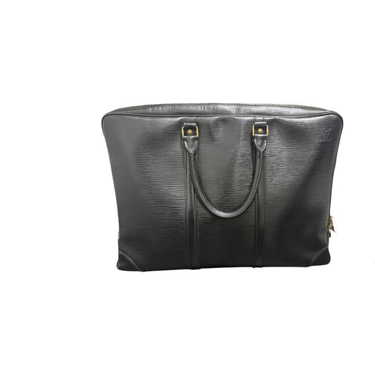 LOUIS VUITTON ルイヴィトン エピ ポルトドキュマン ヴォワヤージュ ブラック レザー M59092 ビジネスバッグ メンズ B