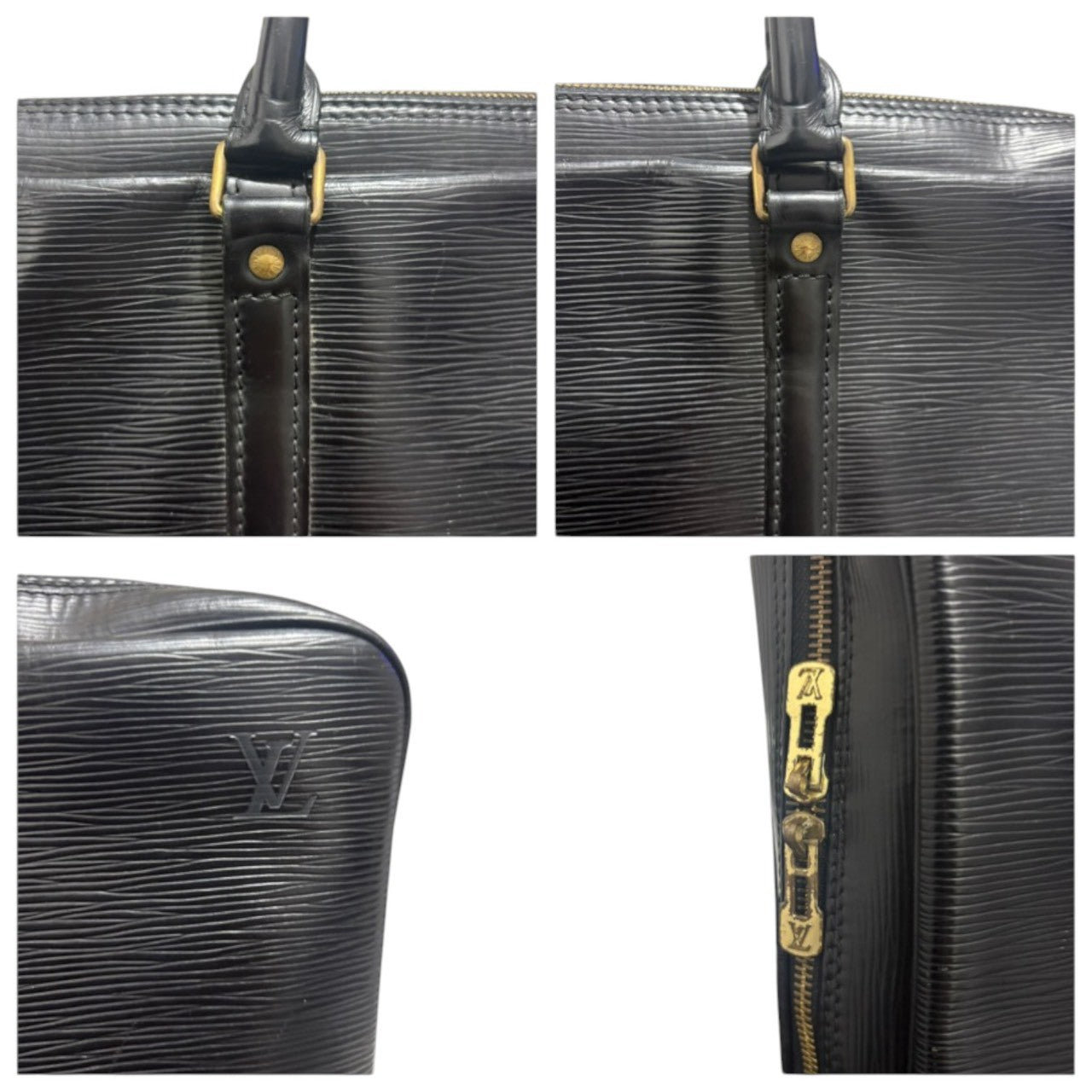 LOUIS VUITTON ルイヴィトン エピ ポルトドキュマン ヴォワヤージュ ブラック レザー M59092 ビジネスバッグ メンズ B