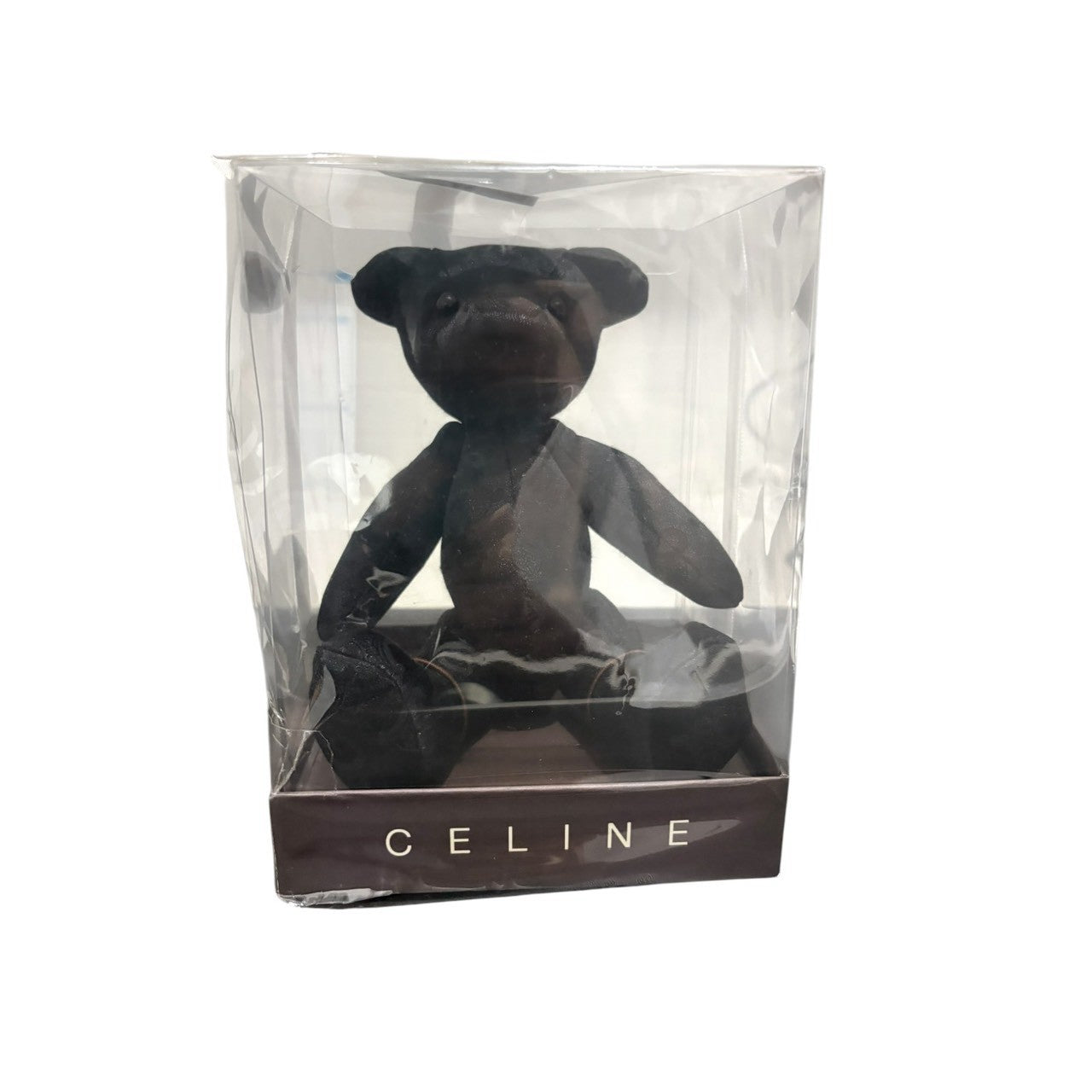 CELINE セリーヌ マカダム ブラック キャンバス ぬいぐるみ テディベア レディース A