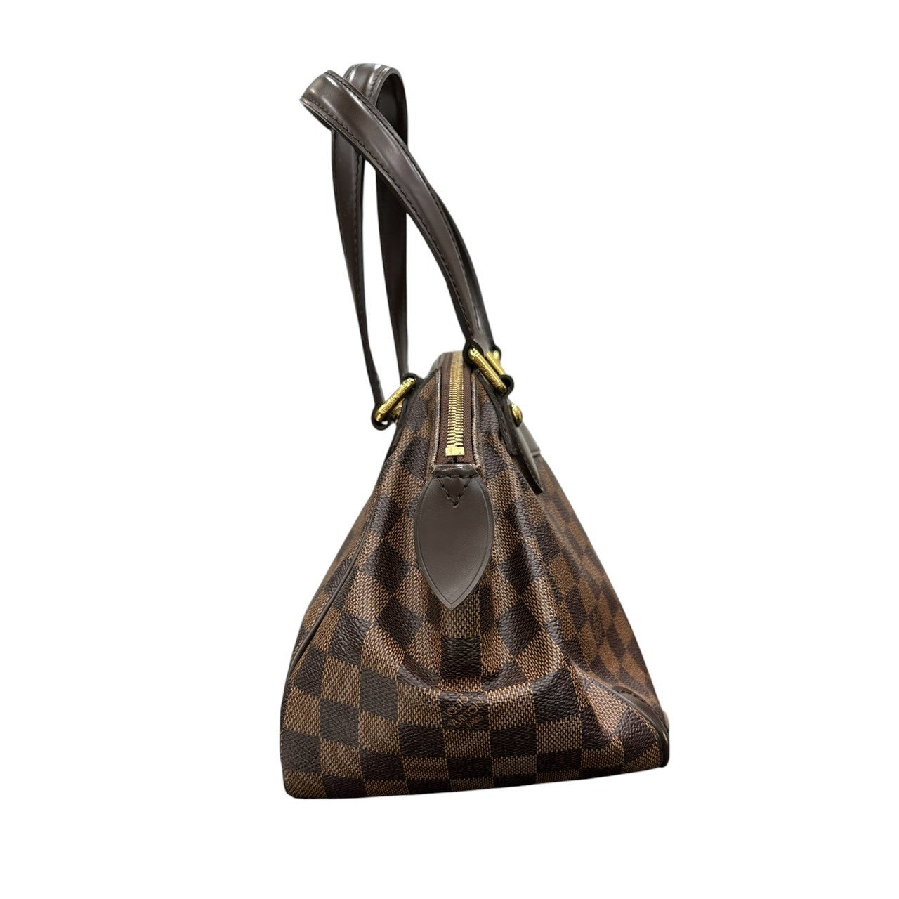 LOUIS VUITTON ルイヴィトン ダミエ ヴェローナPM ブラウン ゴールド金具 レザー N41117 ハンドバッグ レディース AB