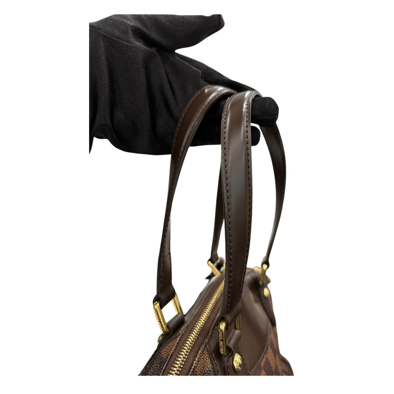 LOUIS VUITTON ルイヴィトン ダミエ ヴェローナPM ブラウン ゴールド金具 レザー N41117 ハンドバッグ レディース AB
